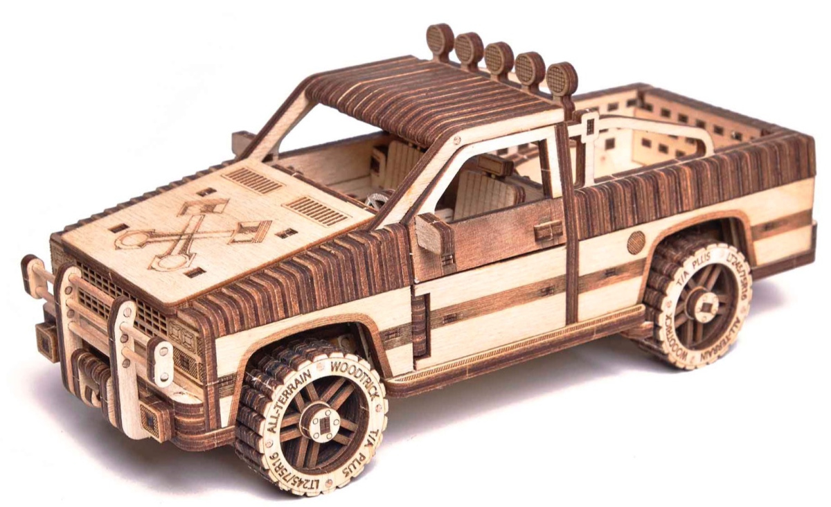 Puzzle 3D Auto PICK UP Wood Trick drewniany