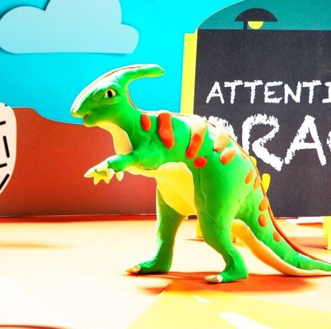 Puzzle 3D Dinozaur Robotime + modelina