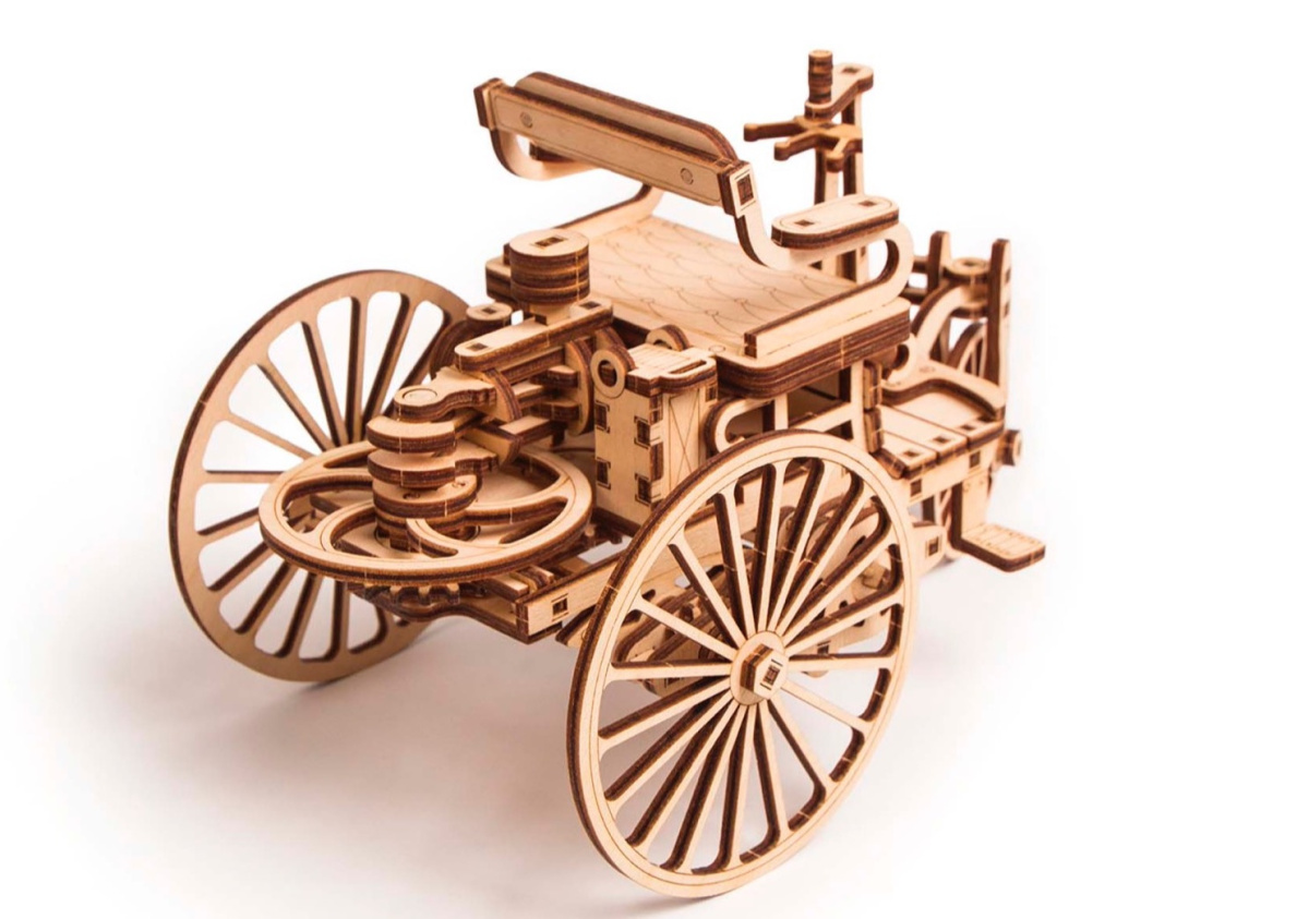 Puzzle 3D Pierwszy Samochód Wood Trick drewniany