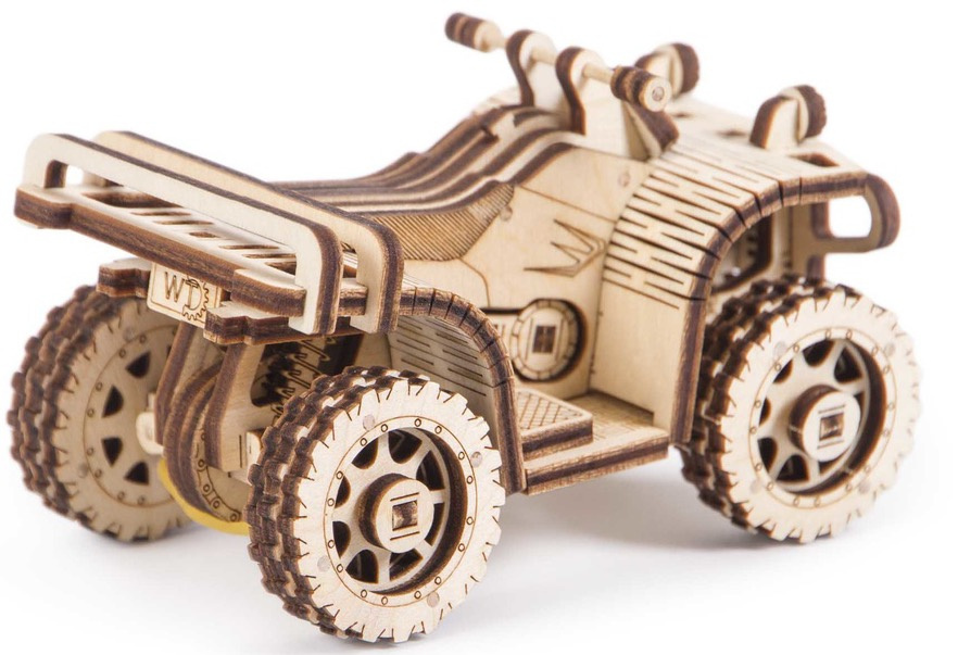 Puzzle 3D Pojazd ATV Wood Trick drewniany
