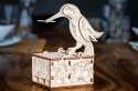 Puzzle 3D Ptaszek do wykałaczek EWA drewniany