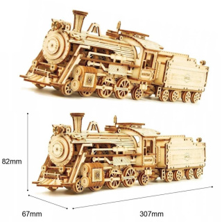 Puzzle 3D Lokomotywa Robotime drewniana