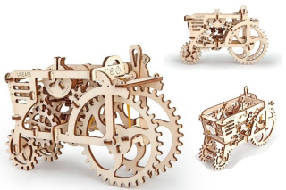 Puzzle 3D Traktor Ugears drewniany