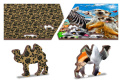 Puzzle drewniane układanki Zwierzęta z Madagaskaru rozmiar M