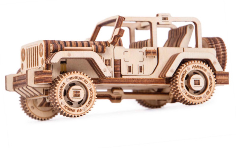 Puzzle 3D Jeep Safari Wood Trick drewniany