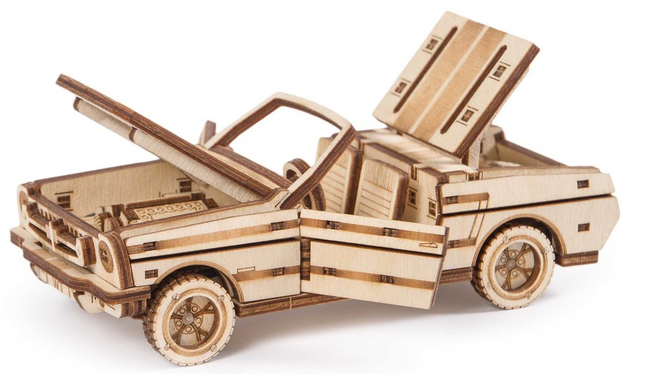 Puzzle 3D Zestaw samochodów Wood Trick drewniany