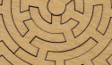 Drewniane układanki Labirynt łamigłówka