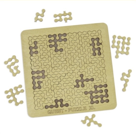 Drewniane układanki puzzle Quest łamigłówka