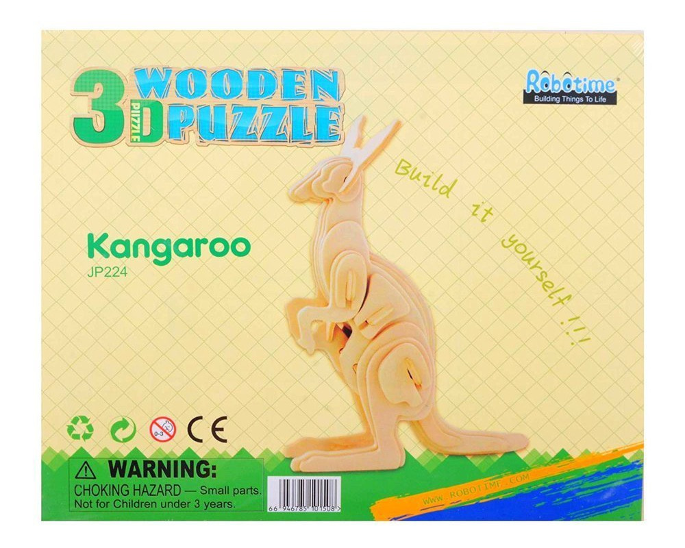 Puzzle 3D Kangur Robotime drewniany