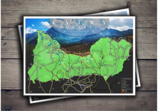 Mapa zdrapka TATRY POLSKIE