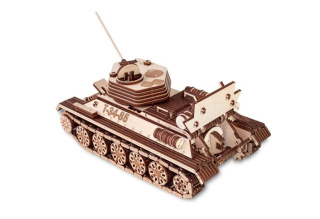 Puzzle 3D Czołg T34-85 drewniany