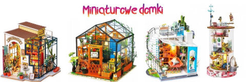 Puzzle 3D Domek Pracownia Robotime drewniany