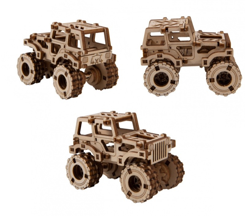 Puzzle 3D MONSTER TRUCK Wooden.City drewniany Puzzle 3D MONSTER TRUCK Wooden.City drewniany