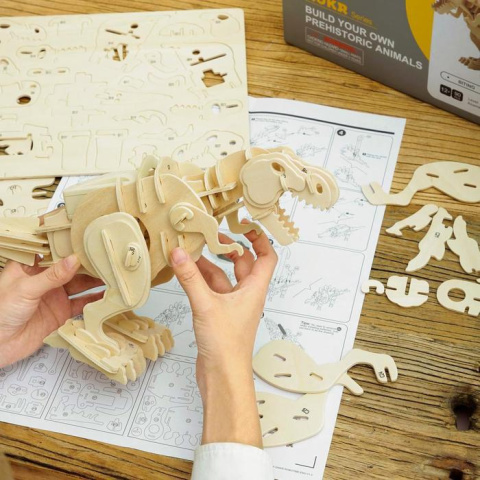 Puzzle 3D Mechaniczny T-REX Robotime