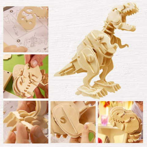 Puzzle 3D Mechaniczny T-REX Robotime