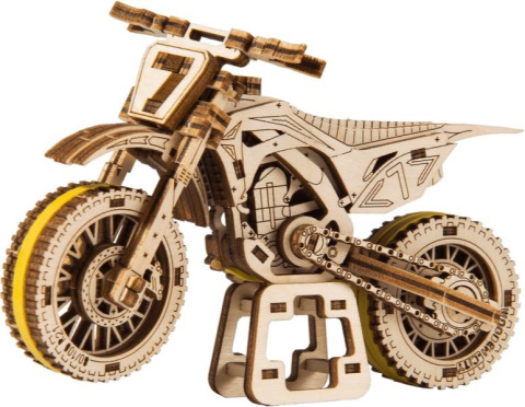 Puzzle 3D Motocross Wooden.City drewniany