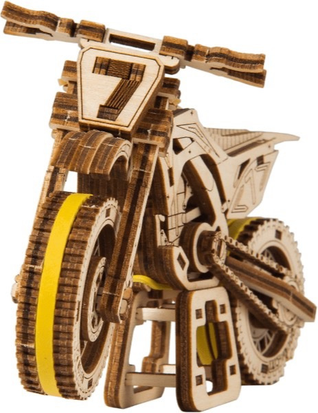 Puzzle 3D Motocross Wooden.City drewniany