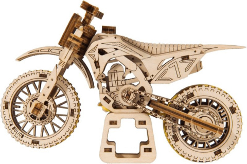 Puzzle 3D Motocross Wooden.City drewniany