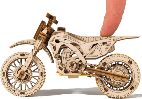 Puzzle 3D Motocross Wooden.City drewniany