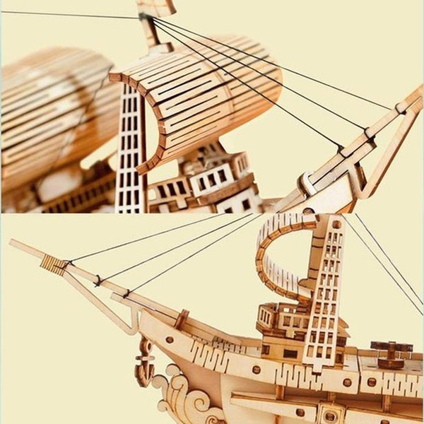 puzzle-3d-robotime-statek-drewniany-5