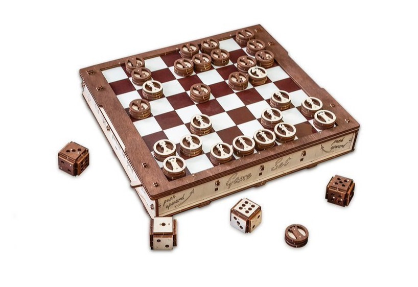 Puzzle 3D Zestaw Gier EWA drewniany Puzzle 3D Zestaw Gier EWA drewniany