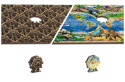 Puzzle drewniane układanki Planeta Zwierząt rozmiar L