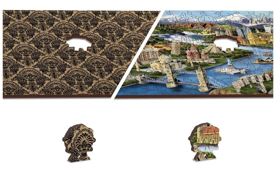 Puzzle drewniane układanki Atrakcje Świata rozmiar M Puzzle drewniane układanki Atrakcje Świata rozmiar M