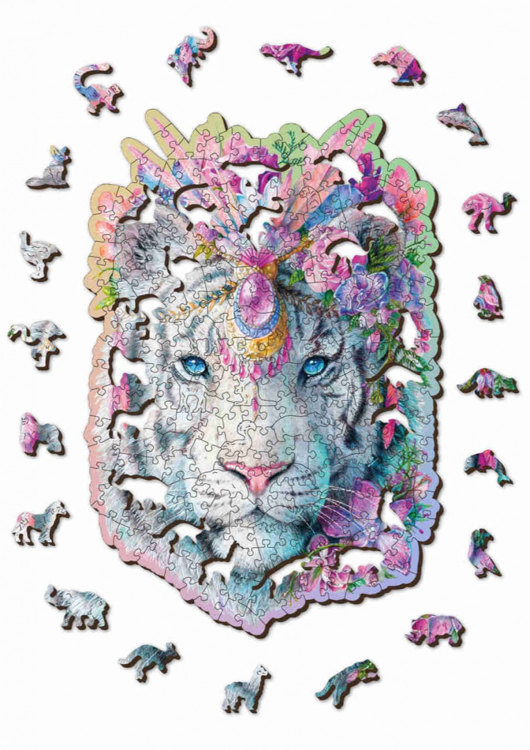 Puzzle drewniane układanki PREMIUM TYGRYS rozmiar L Puzzle drewniane układanki PREMIUM TYGRYS rozmiar L
