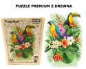 Puzzle drewniane układanki PREMIUM Tropical Birds rozmiar M