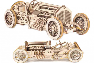 Puzzle 3D Auto GRAND PRIX U-9 Ugears drewniane