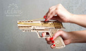 Puzzle 3D Pistolet WOLF-01 na gumki Ugears