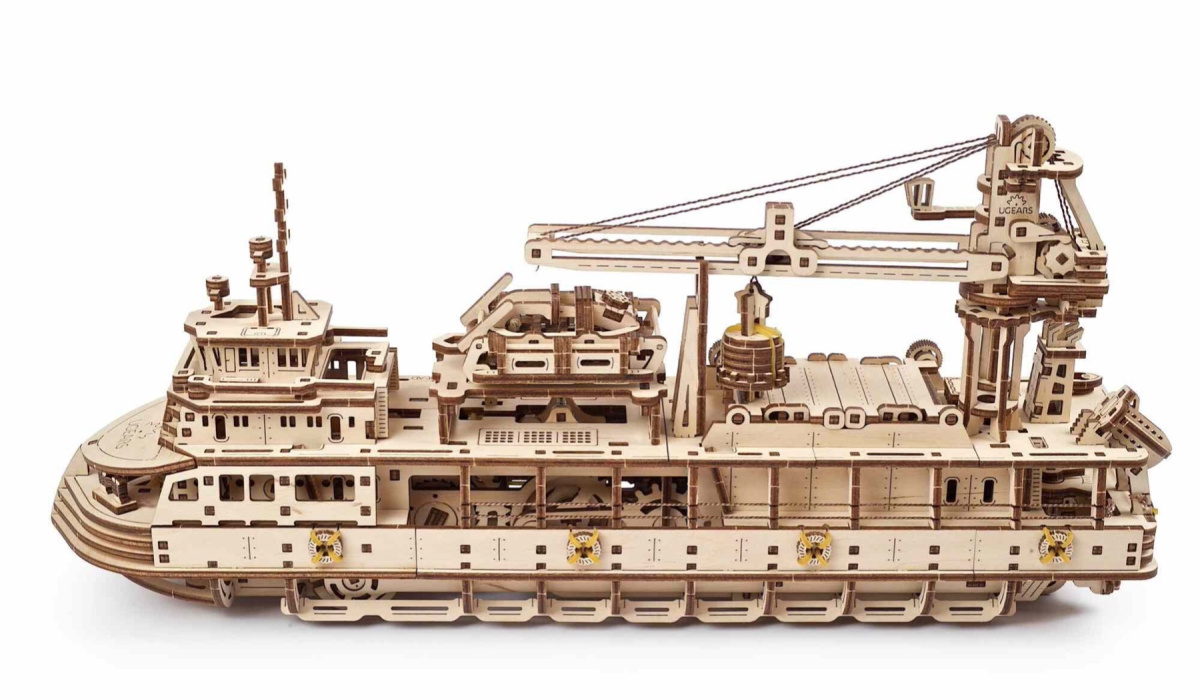 puzzle-3d-statek-ugears-model-drewniany-2