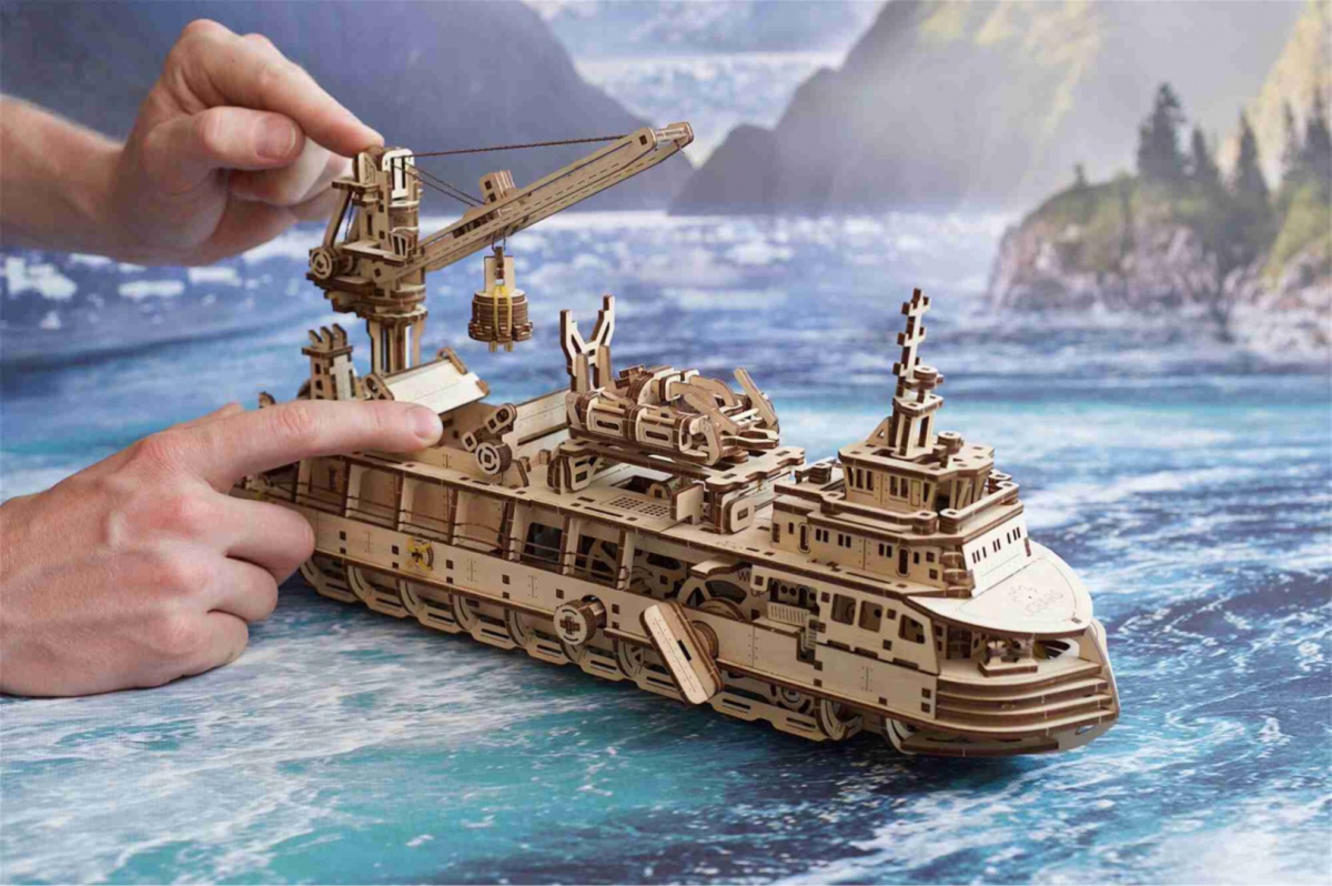 puzzle-3d-statek-ugears-model-drewniany-5