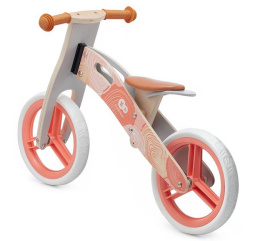 Rowerek biegowy drewniany Kinderkraft różowy