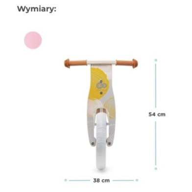 Rowerek biegowy drewniany Kinderkraft szary Rowerek biegowy drewniany Kinderkraft szary