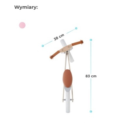 Rowerek biegowy drewniany Kinderkraft żółty Rowerek biegowy drewniany Kinderkraft żółty