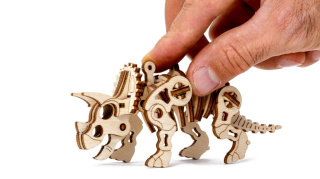 Puzzle 3D Mini Dinozaur Triceratops Mechaniczny