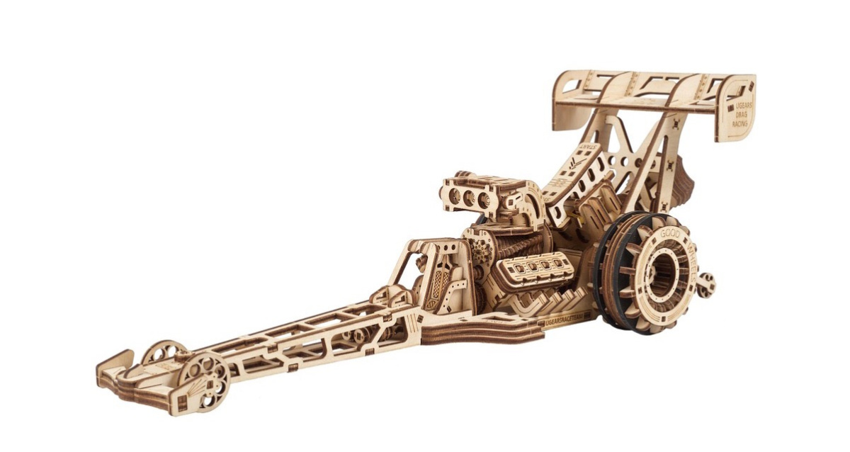 puzzle-3d-ugears-dragster-model-drewniany-10