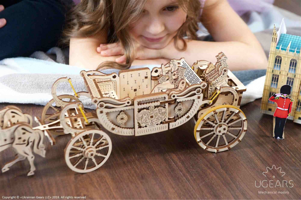 Puzzle-3D-drewniane-model-kareta-konie-pojazd-Ugears-3
