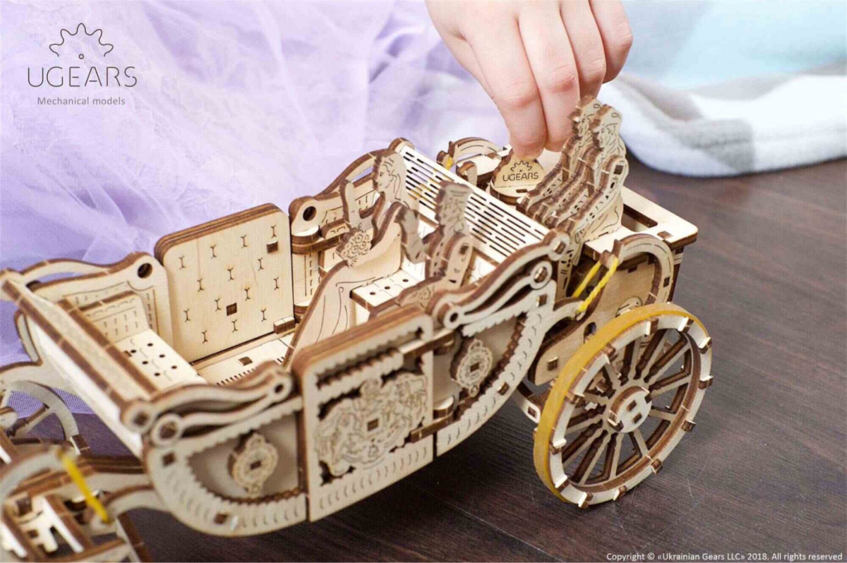 Puzzle-3D-drewniane-model-kareta-konie-pojazd-Ugears-7