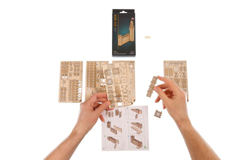 Puzzle 3D Big Ben Ugears drewniany