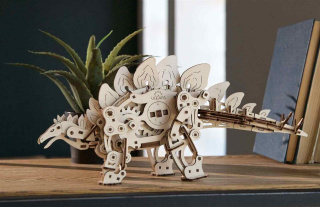 Puzzle 3D Dinozaur Stegozaur Ugears drewniany