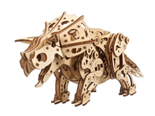 Puzzle 3D Dinozaur Triceratops Ugears drewniany