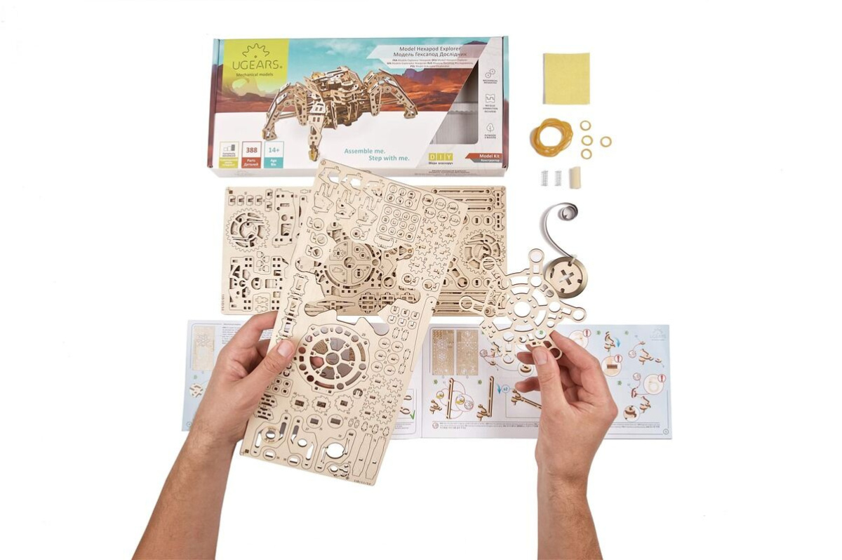 puzzle-3d-ugears-hexapod-model-drewniany-6 puzzle-3d-ugears-hexapod-model-drewniany-6