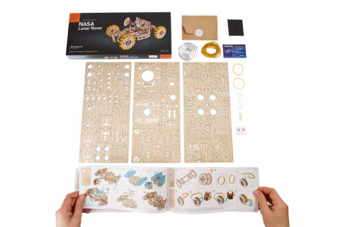 Puzzle 3D NASA Łazik Księżycowy Ugears drewniany