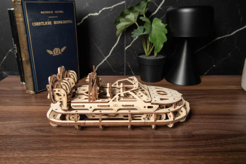 Puzzle 3D Poduszkowiec Ratunkowy Ugears