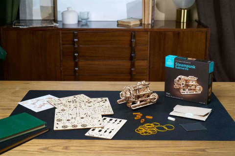 Puzzle 3D Łódź Podwodna Ugears drewniana