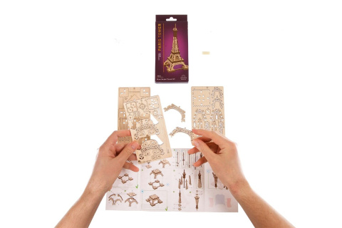 Puzzle 3D Wieża Paryska Ugears drewniana