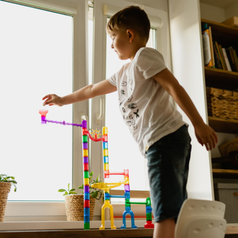 Tor kulkowy Wyścig Marble Run Gigant 130 elem.