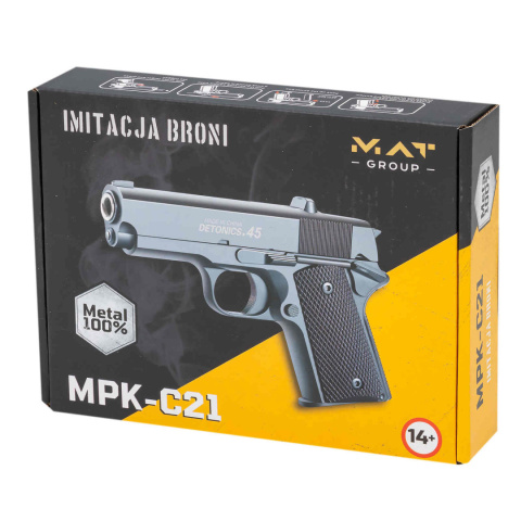 Pistolet na kulki metalowy MPK-C21 + granat 800 kulek Pistolet na kulki metalowy MPK-C21 + granat 800 kulek